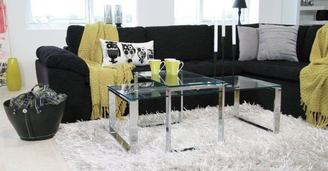 Beadle Crome Interiors Special Offers Oblo Coffee Table Glass & Chrome