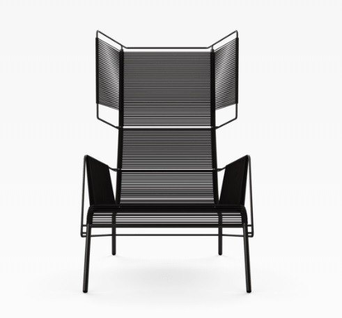 Ligne Roset Fifty Black Outdoor/Indoor Chair