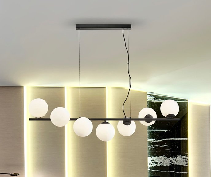 Beadle Crome Interiors Itzel 7 Lamp Ceiling Light