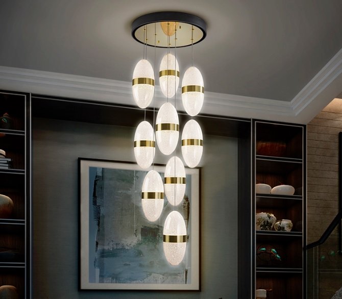 Beadle Crome Interiors Genesis 9 Lamp Ceiling Light