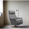 Stressless Stressless Sam with Upholstered Arms and Disc Base