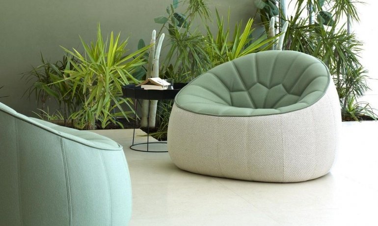 Ligne roset ottoman armchair deals