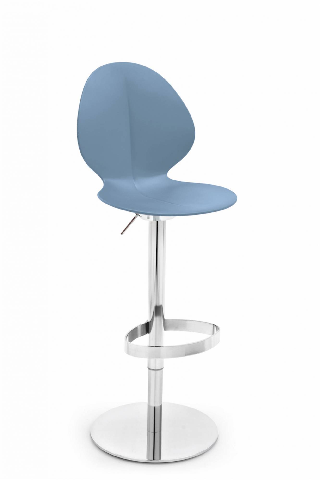 Basil Height adjustable bar stool By Calligaris Beadle Crome Interiors