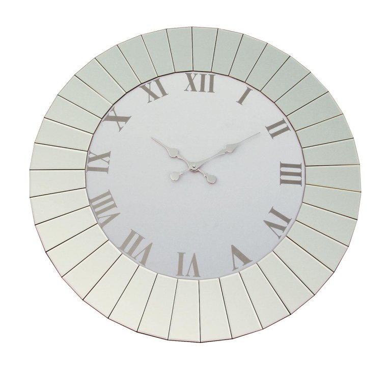 Beadle Crome Interiors Round Mirror Wall Clock