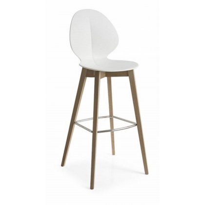 Basil Stool wood Legs By Calligaris