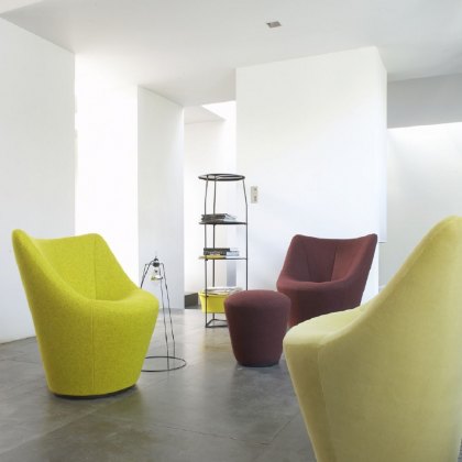 Ligne Roset Anda Low Back Fixed or Swivel Armchair