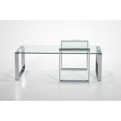 Oblo Coffee Table Glass & Chrome