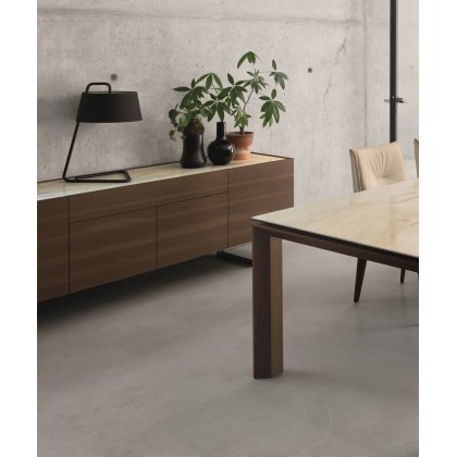 Horizon 4 doors and central drawer sideboard, Ceramic Top 210cm Width By Calligaris