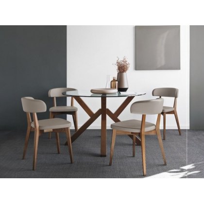 Mikado Glass Round Table By Connubia Mikado Glass Round Table By Connubia
