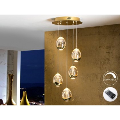 Catania 5 Hanging Dimmable Light