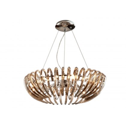 Temple Champagne Suspened Ceiling Light