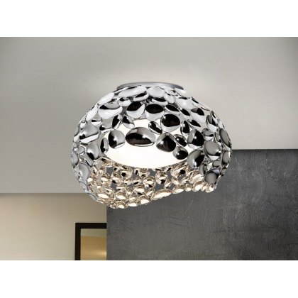 Dari Flush Ceiling Light In Chrome Dari Flush Ceiling Light In Chrome