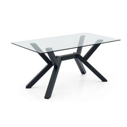 Mikado Glass Top Rectangular Table By Connubia