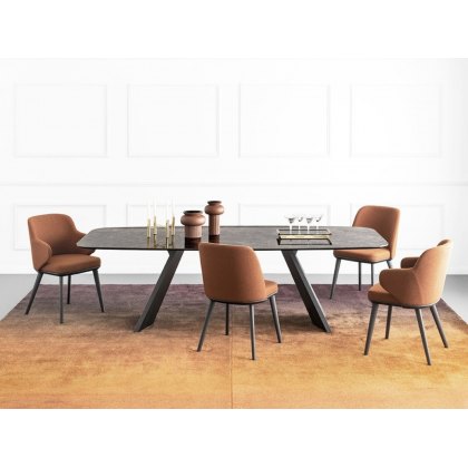Icaro Fixed Ceramic Elliptical Top 200cm x 100cm Table By Calligaris Icaro Fixed Ceramic Elliptical Top 200cm x 100cm Table By Calligaris