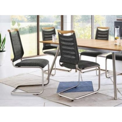 Venjakob Lilli Plus Dining Chair With a Striped Optic Back Venjakob Lilli Plus Dining Chair With a Striped Optic Back