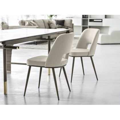 Foyer CS1895-MTO Metal Leg Dining Chair By Calligaris