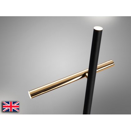 Peyton Gold and Black Floor Lamp