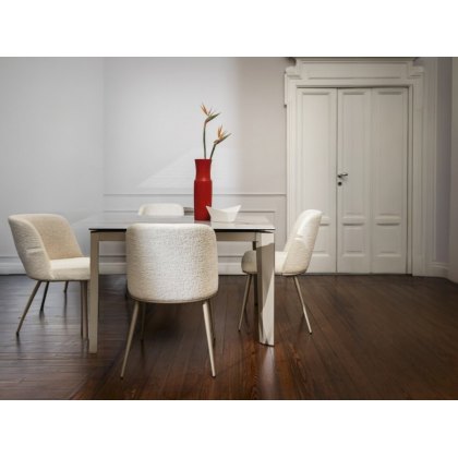 Foyer CS1896-MTO Metal Leg Dining Chair By Calligaris