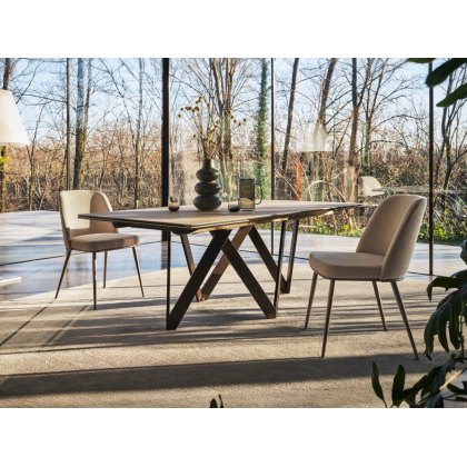 Foyer CS1896-MTO Metal Leg Dining Chair By Calligaris