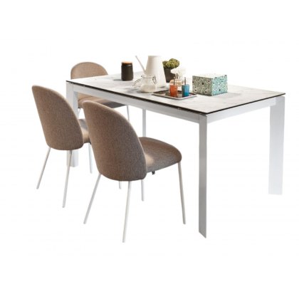 Connubia Baron Ceramic Top 110cm by 70cm Extending Table