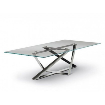 Millennium Glass Top Dining Table