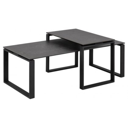 Oblo Coffee Table Black Ceramic