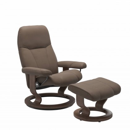 Quickship Stressless Consul with Classic Base