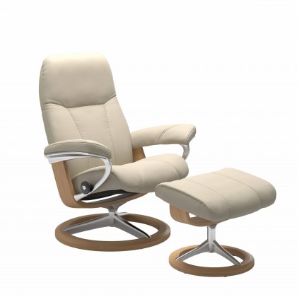 Quickship Stressless Consul with Signature Base