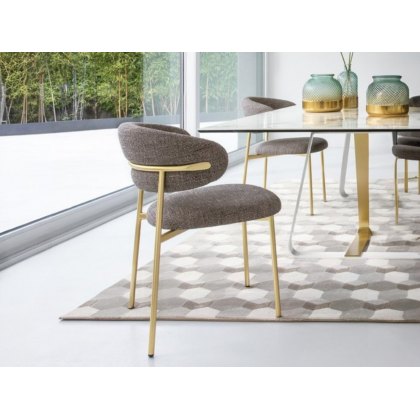 Oleandro Dining Chair With Metal Legs