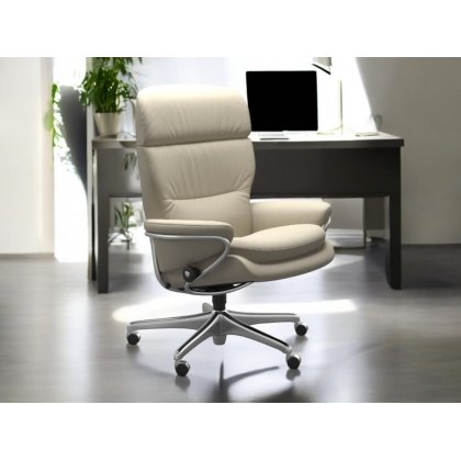 Stressless Rome Office Chair With Adjustable Headrest Stressless Rome Office Chair With Adjustable Headrest