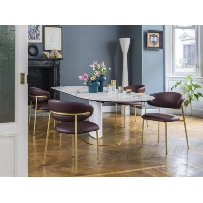 Oleandro Dining Chair With Metal Legs Made To Order