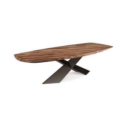 Tyron Rectangular (Rounded) Wooden Table By Cattelan Italia