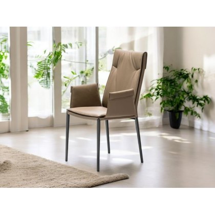 Isabel High Back Chair With Arms By Cattelan Italia Isabel High Back Chair With Arms By Cattelan Italia