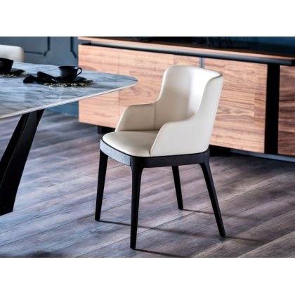 Magda Chair With Wooden Legs and Arms By Cattelan Italia Magda Chair With Wooden Legs and Arms By Cattelan Italia