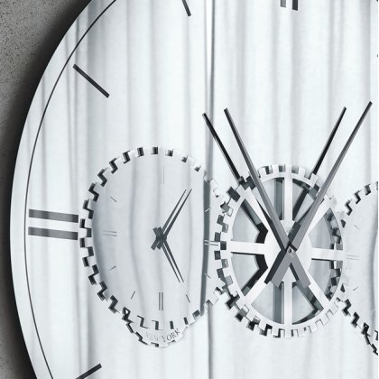 Times Mirrored Clock By Cattelan Italia