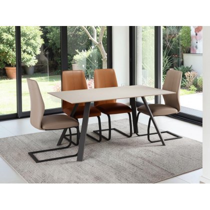 Arcalia Chair With Matt Black Base Arcalia Chair With Matt Black Base