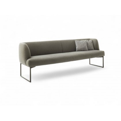 Opal With Square Tube Legs Bench By Venjakob