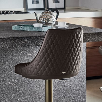 Clara Quilted Height Adjustable Bar Stool