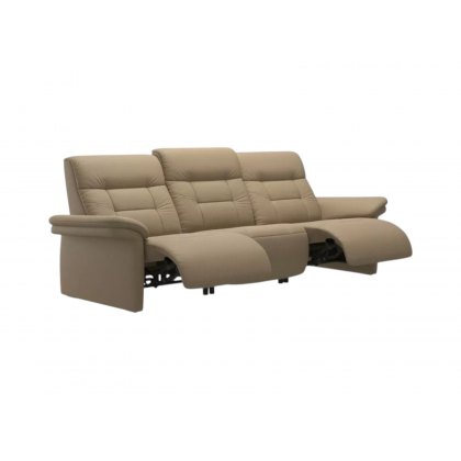 Stressless Mary 3 Seater Sofa With An Upholstered Armrest and Recliner