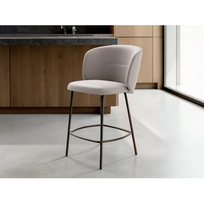 Sweel Made To Order Bar Stool With Metal Legs By Calligaris Sweel Made To Order Bar Stool With Metal Legs By Calligaris