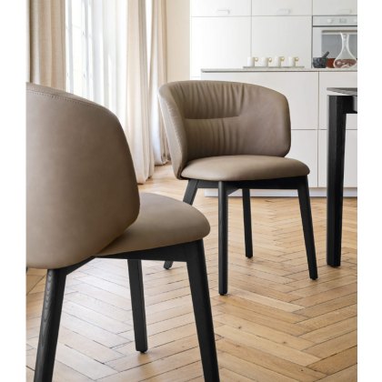Sweel Wooden Leg Chair By Calligaris
