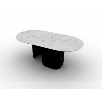 Twins Non Extending Shaped Table in Ceramic CS4153-FE 200 By Calligaris