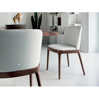 Magda Chair Quickship in Soft Leather Lino By Cattelan Italia Magda Chair Quickship in Soft Leather Lino By Cattelan Italia
