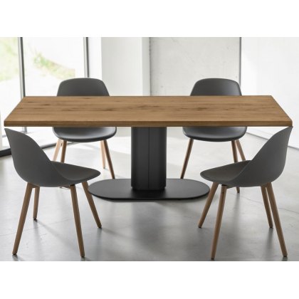 Cameo Fixed Wooden Top Rectangular Table By Calligaris