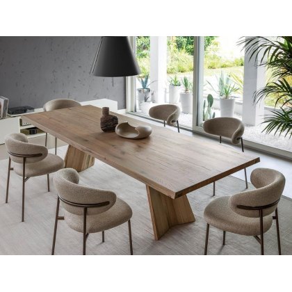 Icaro Fixed Rectangular Wooden Top Table By Calligaris Icaro Fixed Rectangular Wooden Top Table By Calligaris