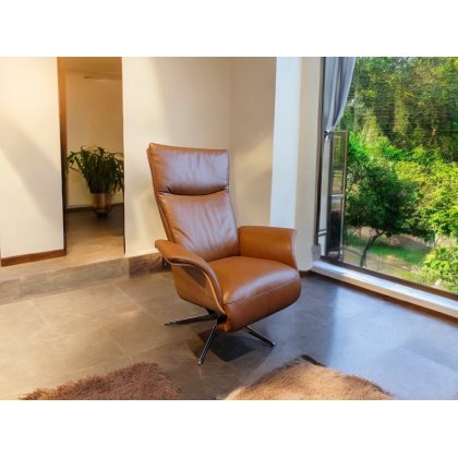 Juno Electric Recliner Quick Ship Cognac Juno Electric Recliner Quick Ship Cognac