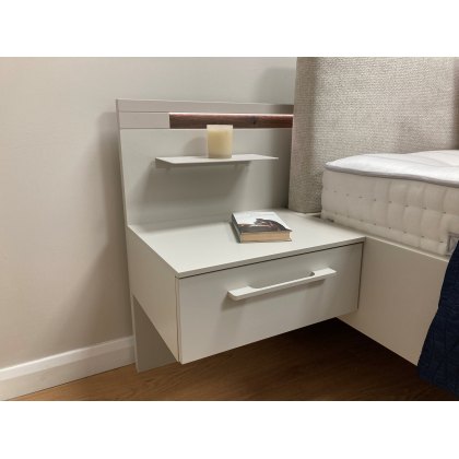 Aurora Bed, Bedsides with Panels and Lighting Clearance