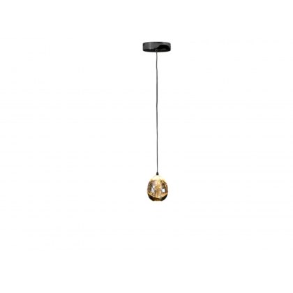 Catania Gold and Black Single Pendant Light