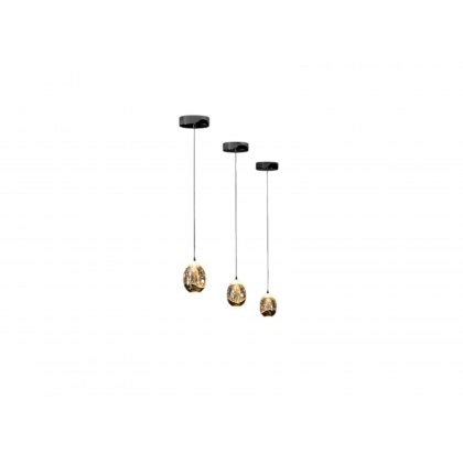 Catania Gold and Black Single Pendant Light