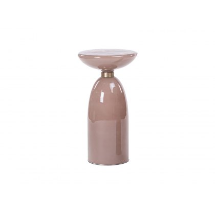 Libbey Pink Lamp Table